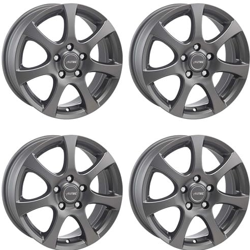 4x AUTEC Felgen Alufelgen ZENIT 5.5x14 ET35 4x98 Anthrazit matt kompatibel mit Fiat 500 Doblo Fiorino Qubo Marea Palio Weekend Panda
