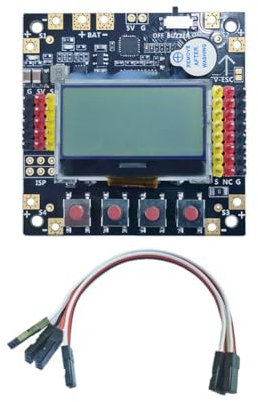LOLPALONE KK2.1.5 Plus KK2 VTOL Controller-Steuerplatine für FPV Racing Drohne RC Flugzeug, OpenAeroVTOL 1.6 Firmware, langlebig, einfach zu installieren