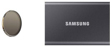 PolarPro - Vario VND - 82 mm - 2/5 stops - Edition II - Peter McKinnon - Zero vignetting & Samsung T7 Portable SSD - 2 TB - USB 3.2 Gen.2 External SSD Titanium Grey (MU-PC2T0T/WW)