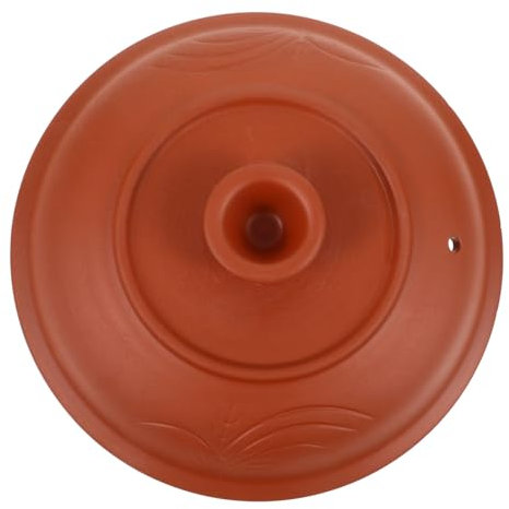 MOLUCKFU Elegant Ceramic Lid for Casserole Pot Stew Pot Cover Pot Ceramic Cover Cookware Accessory Red Purple Clay