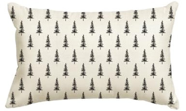 Artoid Mode Dunkel Bäume Weihnachten Kissenbezug, 30x50 cm Saisonnal Xmas Winter Zierkissenbezug Cushion Cover Couch Wohnzimmer Deko