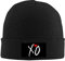 JIAZHANLI XO The Weeknd Hip Hop Warme Wintermütze Knit Beanie Schwarz, Schwarz , Einheitsgröße