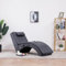 Willood Massage Chaiselongue mit Massage Kissen Relaxliege Liegesessel Sessel Lounge Relaxsessel Liegestuhl Loungesessel Komfortliege Sesselliege mit Kissen Grau Wildleder-Optik
