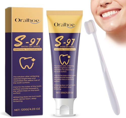 Sp97 Zahnpasta,Sp-97 Whitening Toothpaste Probiotische Zahnpasta Zur Fleckenentfernung,Zahnpasta Whitening Tiefenreinigungs-Pflegezahnpasta Toothpaste,Fresh Breath (120g)