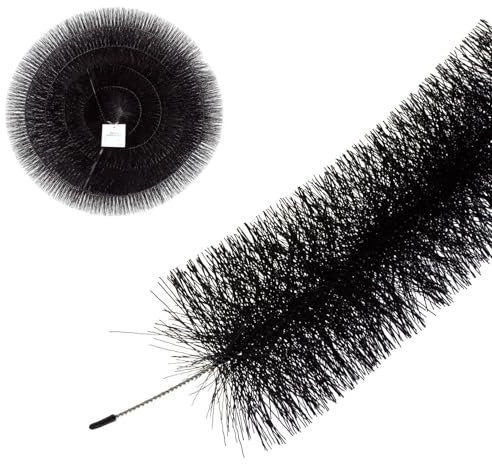 FloPlast GutterBrush Leaf Guard Gutter Protection (4 Pack) - Black