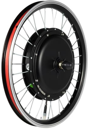 MIIWWOWO 20 Zoll E-Bike Conversion Kit 1000W Elektrofahrrad Umbausatz Fahrrad Motor Kit Electric Bicycle Conversion Kit mit LED-Anzeige, E Bike Bausatz für Steile Hügel, 48V (Vorderrad)