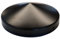 10x Pfostenkappe rund 81 mm Stahl schwarz pulverbeschichtet (10)