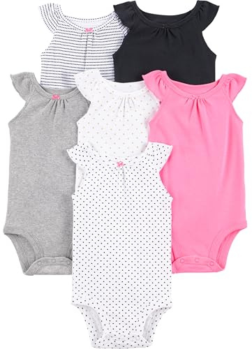 Simple Joys by Carter's Baby Girls 6-Pack Sleevless Bodysuit Bodysuit (Pack of 6)