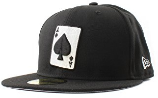 New Era 59Fifty Cap ACE of Spade Schwarz, Size:7 1/8