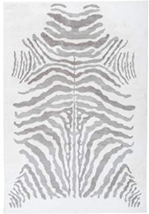 Arte Espina Teppich Rabbit Animal 400 Grau/Weiß, Größenauswahl:160 x 230 cm