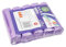Bodhi2000 Lot de 100 sacs poubelle, 5 rouleaux de sacs poubelle de cuisine, sacs poubelle pour bureau, maison, salle de bain, cuisine violet