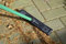 Neat Ideas Smart Clean Rubber Broom - Indoor or Out Telescopic handle