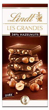 Lindt Dark Hazelnut Chocolate Bar, 150 g