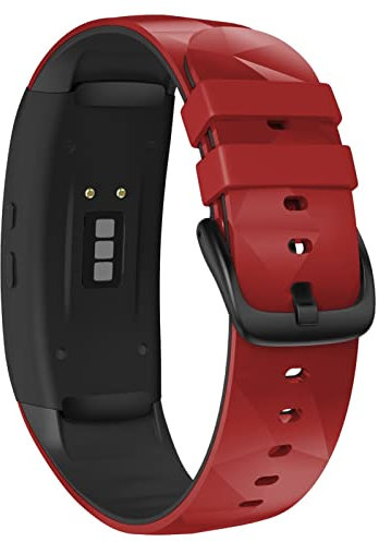 SCHIK Bracelet de sport réglable en silicone pour Samsung Gear Fit 2 Pro SM-R360, Agate
