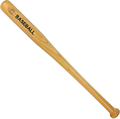 normani Baseballschläger Bat Softball aus massivem Holz für Sport, Freizeit, Selbstverteidigung - Diverse Längen Farbe 28