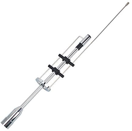 SOCOTRAN CBC-435 Mobile Antenna Dual Band UHF VHF 145/435MHz 120W 3.5dBi High Gain Antenna FM Radio Aerial for Mobile Radio Transceiver, PL-259 Connector Car Antenna for Amateur Ham Radio