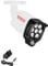 Tonton IR Illuminator 850nm Wide Angle 8-LEDs 90 Degree, 30M(100Ft) IR Infrared Flood Light for CCTV Security Cameras, Outdoor&Indoor Use, IP66 Waterproof Metal Housing, 3M Power Supply Cable(White)