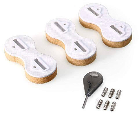 Namvo 5-Grad-Fusion-Finnen-Box, Surfbrett-FCS, weißer, robuster, haltbarer PVC-Finnen-FCS-Stecker für Surfbrett-Surfen