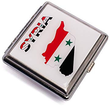 Gök-Türk Zigarettenetui Syria Syrien Syrische Flagge