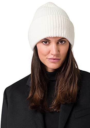 Style & Republic Kaschmir Mütze-Beanie Damen aus 100% Cashmere - Dein kuscheliger Premium Beanie für stilvolle Herbst- & Winter-Momente - Beige