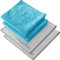 MagicFiber Glass & Window Cleaning Cloth (4-Pack, 13x13) Ultra-Soft, Reusable, Absorbent & Lint-Free Rags - Towels for Dusting, Glasses, Windows, Mirrors, Cars, Windshields & More