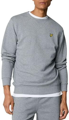 Lyle & Scott Mid Layers Crew Neck Sweatshirt T28 Mid Grey Marl, XXL