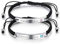 JewelryWe Personalisiert Paar Armband Lederarmband: 2pcs geflochten Leder Edelstahl Partnerarmband Freundschaftsarmband mit Gravur Zirkonia Verstellbar Armreif Geschenk für Sie und ihn Schwarz Silber