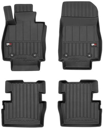 Fußmatten Gummimatten kompatibel mit Mazda 2 III 2014-2025 OMAC Premium 3D Schwarz TPE Gummi