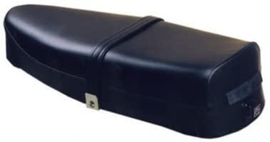 Generico Sattel für Vespa PX 125 150 200 - Schwarz, Kunstleder, Universelle Passform, Scooter-Sitz, Sitzbank