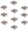 10x Edelstahl Pfostenkappe Abdeckkappe für Pfosten Pyramide 71 mm 7x7 cm