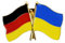 Deutschland-Ukraine Freundschaftspin Flaggen Pin Germany and Ukrainian Flag Lapel Pin Badge