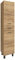 VBChome Badmöbel Hochschrank 170x35x30 cm Eiche Hängeschrank Badezimmer Schmaler Badschrank Stehend 2 Türen 1 Schublade Modern Elegant Funktionell Selbstmontage
