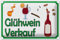 FEMER Blechschild Hinweis 30x20cm Glühwein