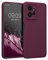 kwmobile Handyhülle kompatibel mit Xiaomi Redmi Note 12 (4G) Hülle - gummierte Handy Case aus Silikon in Bordeaux Violett