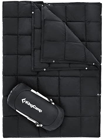 KingCamp Camping Decke Smart 800 Picknick Strand Matte Park Decke Leicht 810 g Black
