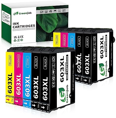 Greenjob 603XL Druckerpatronen für Epson 603 Tintenpatronen Kompatibel mit Epson Expression Home XP-2100 XP-2105 XP-3100 XP-3105 XP-4100 XP-4155 Workforce WF-2810 WF-2830 WF-2835 WF-2850 (10er-Pack)