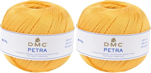 DMC Petra Yarn, 100% Cotton, Colour (5742), Size 3 (Pack of 2)