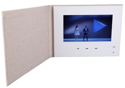 7-Zoll-High-Definition-Video-Grußkarte, Starker Kern, Kostenloses DIY, DIY-Videobroschüre, 4 GB Speicher, Valentinstagskarte mit Besonderen Wünschen für Erntedankfest,
