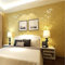 HimYKEA Modern Victorian Damask 3D Embossed Textured Non-Woven Living Room/Bedroom/TV Background Non-Pasted Wallpaper Roll Gold Yellow 1.73'W x 32.8'L