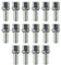 Ellis Excellence Alloy Wheel Bolts M14 x 1.5, 27mm Thread, Radius Seat, 17mm Hex (16)