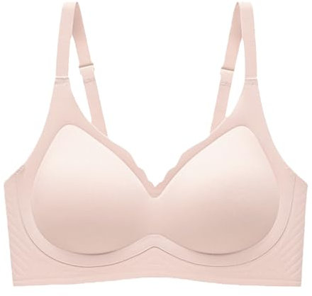Générique Soutien Gorge Dos Nu Soutien Gorge Invisible Push Up Soutien-Gorge Bretelles Multiposition Amovible Soutien Gorge Decollete Plongeant Dos Transparent Lingerie Femme 2024 (Rose, XXL)