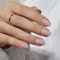 BTArtbox Press On Nails Short - Oval False Nails with Glue, Fit Perfectly, Reusable Stick On Nails for Women in 16 Sizes, 32 Pcs Fake Nail Kit, Taro Milkshake