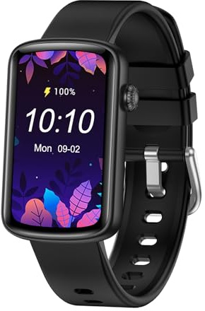 HUAKUA Smartwatch Damen 1.47 Zoll Touchscreen Fitness Tracker Schrittzähler Uhr mit Menstruationszyklus Pulsuhr SpO2 Messung Schlafüberwachung Sportuhr IP68 Wasserdicht für Android iOS Handy