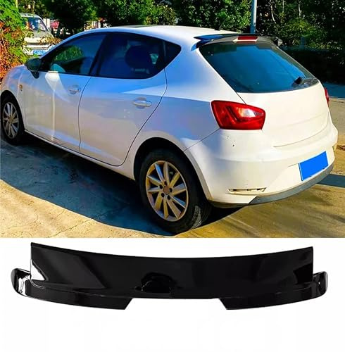 For Auto Perfectionists UK Rear Boot Roof Spoiler Wing Compatible With SEAT Ibiza MK4 6J 2008-2017 ABS Gloss Black