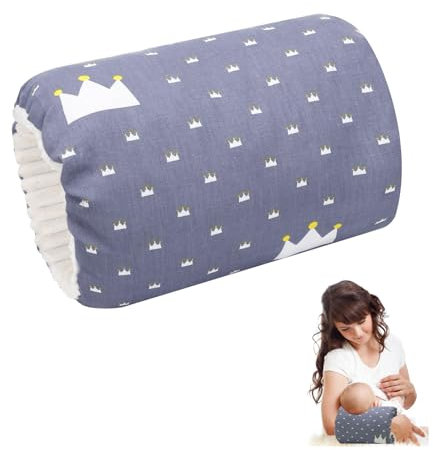 chiquieray Cozy Cradle Pillow,Baby Feeding Arm Pillow,Breastfeeding Arm Pillow for Baby Nursing,Baby Breastfeeding Nursing Pillow,Breastfeeding and Bottle Feeding Head Support Pillow(Deep Blue)