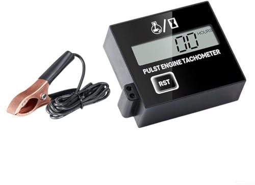 2/4-Stroke Chainsaw Tachometer Lawn Mower Can Measure Rotational Speed Engines Compatible With Lawn Mowers, Chainsaws, And More User Friendly LCD Screen