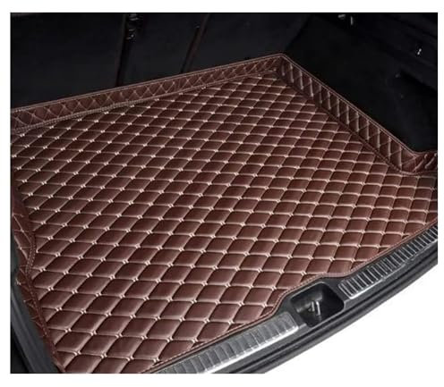 Toets Coche Alfombrillas Maletero para Dacia Duster 2018-2023, Cuero Funda Maletero Protector Antideslizante Bandeja Forro Maleteros Alfombra Accesorios,H/Coffee