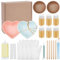 WEBEEDY Kintsugi Repair Kit Gold,24 Pcs Japanese Ceramic Repair Kit with Practice Ceramics & Food Safety Glue to Repairs Your Meaningful Broken Ceramics Glass Jade Sculptures DIY Kits Gift Sets