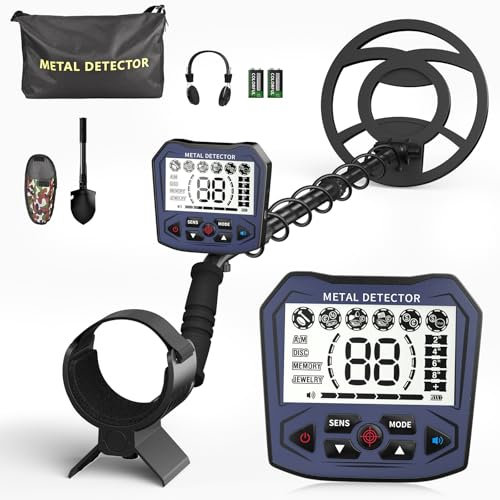 Metal Detector professionale per adulti e bambini, chip anti-interferenza, IP68, impermeabile, supporta batteria e alimentazione USB, 5 modalità di rilevazione (Grigio)