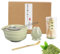 Kit Matcha Complet,Avec Bol Matcha Bec Verseur,Fouet Matcha Bambou,Cuillere Matcha,Support pour Fouet,Tamis en Acier Inoxydable,Amateurs de Matcha